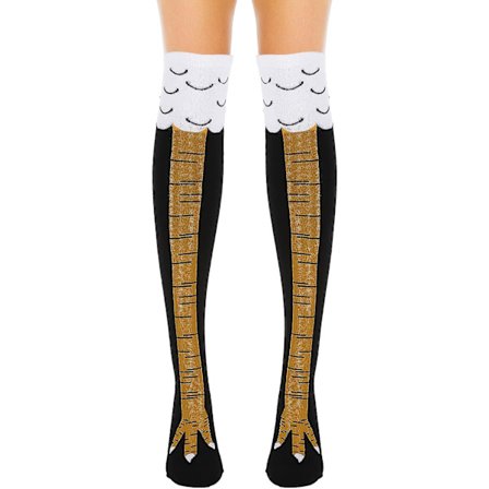Hønsebein Sokker Morsomme Over Kneet Sokker Kreative Nyhetssokker Stovepipe Sokker Knehøye Kalkunsokker Halloween Julegave Påske Cosplay
