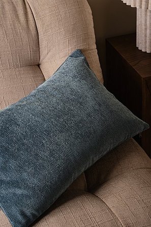 Jotex - Kissenbezug 40x60 Cm graublau - SHILO - Kaufe Dekokissen und Kissenbezüge bei Jotex