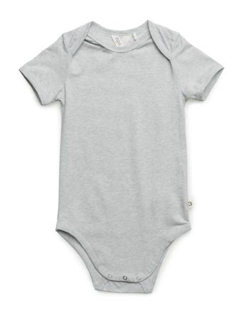 Cozy Me S/S Body Bodies Short-sleeved Grøn Müsli By Green Cotton