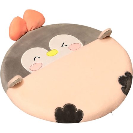 40cm Rund Pude med Tegneserie-Dyr, Sød Design Dyre Hule