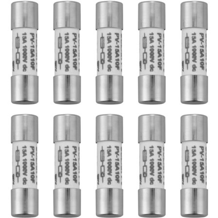 10 kpl 1000 Räjähdyssuojattu PV-aurinkopaneelien sulake Hopea - 15A