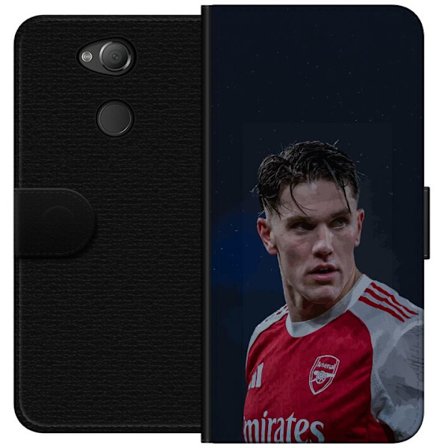 Kompatibelt Lommeboketui til Sony Xperia XA2 Pastellregnbue med hvite stjerner og myk fargeovergang i drømmende himmeldesign