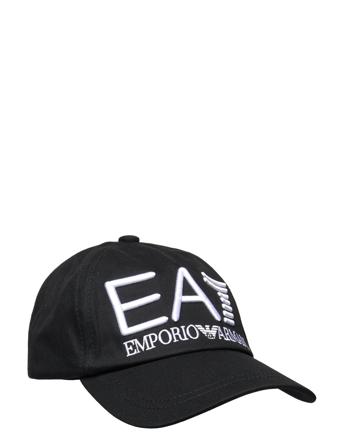 Cap Accessories Headwear Caps Svart EA7*Betinget Tilbud