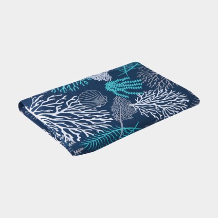 Tafelkleed in textiel Marine Business Coastal Plastified Blue, blauw, 100 x 115 cm