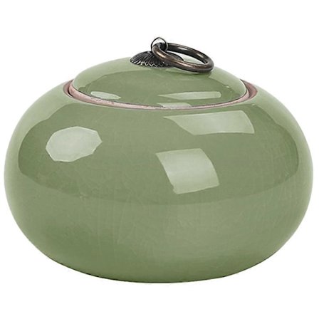 Keramisk oppbevaringskrukke Keramisk teboks Krydderoppbevaringskrukke Kaffekrukke Krydderkrukke med forseglet lokk