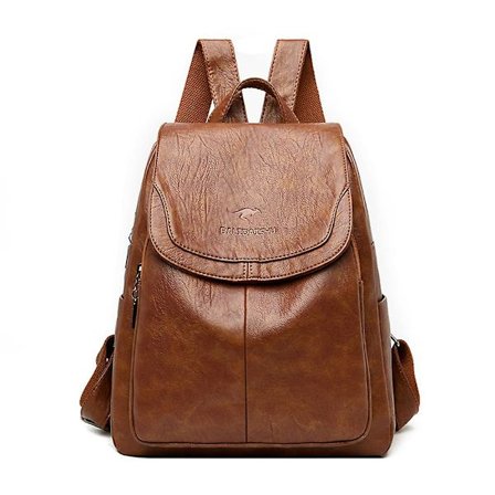 Aito naisten nahkareppu, muodikas naisten olkalaukku Sac A Dos, naisten reppu Mochilas, koululaukut teini-ikäisille tytöille 2023