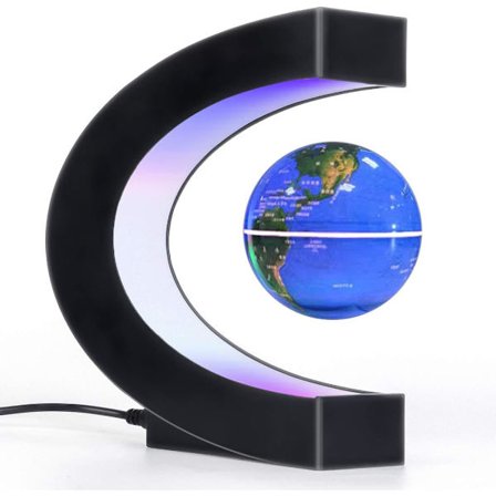 Magnetisk svevende globus med LED-lys, kule gadgets flytende lampe globusdekor, kule teknologigave til menn/far/mann/kjæreste/barn/sjef, flotte 