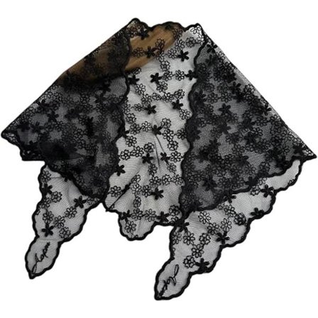 Hiuskoru Kukallinen Bandana Huivi Cottagecore Pitsikirjailu Valkoinen Pitsi Aikuisille Luovat Tyylikkäät Päähineet