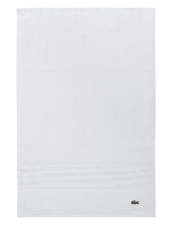 Lacoste Home Llecroco Guest Towel - White - 40X60CM