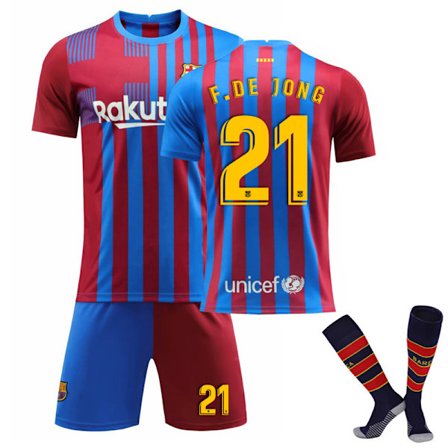 2022 Ny Fc Barcelona Fotbollströjor Shorts Barn Herr Jersey Hemma Fcb Jersey Set