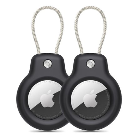 Tech-Protect Apple AirTag 2-PACK Hållare Rough Vein Svart