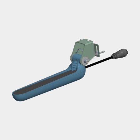 Trasduttore ecoscandaglio Lowrance TripleShot, montaggio a specchio di poppa, 200kHz - 800kHz