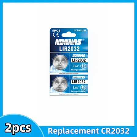 2-50 STK LIR2032 genopladeligt batteri 3,6V erstatning CR2032 lithium-ion batteri 40mAh lithium celle mønt batterier