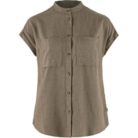 Fjällräven Women's Övik Hemp Shirt in Suede Brown | Size: 2XS