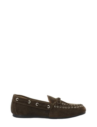 Bianco Biamarlene Moccassin Slipper Suede - Brown - 36