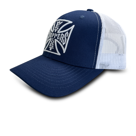 Caps West Coast Choppers OG Cross Marineblå/hvit Onesize