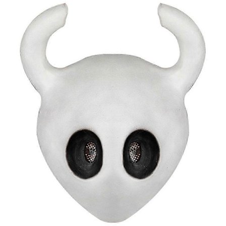 Halloween Hollow Knight Cosplay Latex Maske Hodeplagg Party Rollespill Fancy Dress Prop Hodebekledning