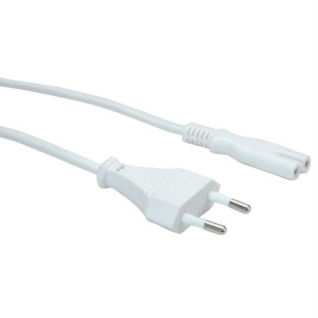 VALUE Power Cable White 1.8 M