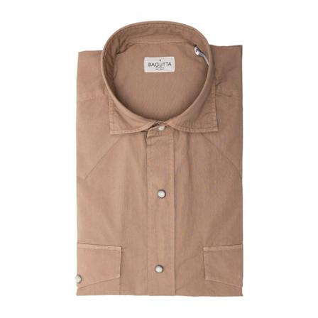 Bagutta, Shirt Bruin, Heren, Maat:M