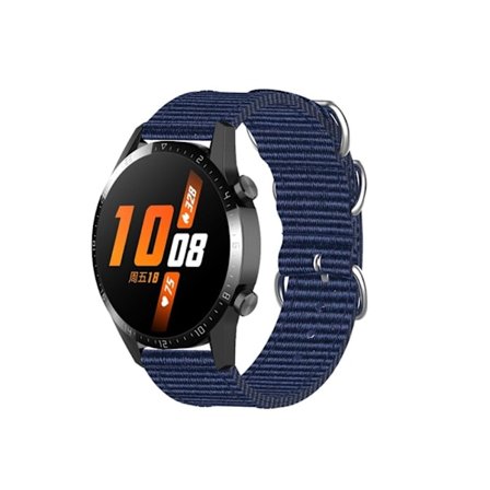 22 mm Huawei Watch GT Runner / GT 3 46 mm klockarmband i nylon - Blå
