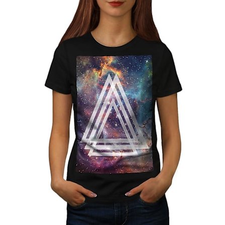 Space Triangle Women Blackt-shirt
