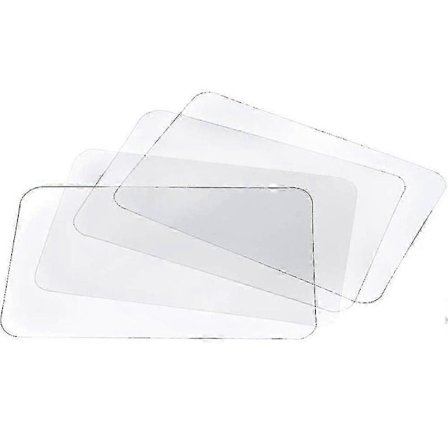 Transparent Placemat Tvättad Placemat Värmebeständig Halksäker Köksunderlägg Bord (8 st) ny