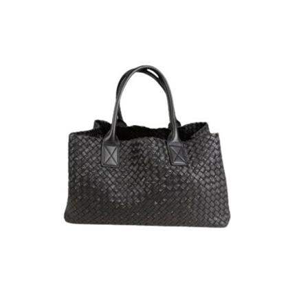 Bottega Veneta Vintage Pre-ownedLæderhndtasker Sort, Dame Vintage Tasker, Størrelse: ONE Size