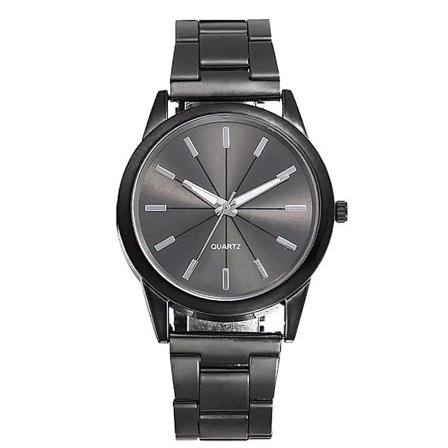 Klocka rostfritt stål Prism Clean - Svart