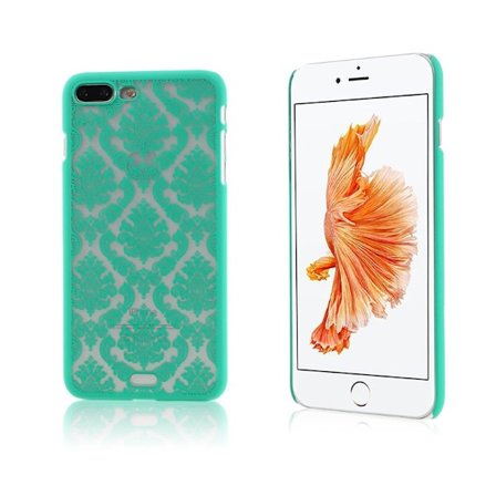 Nyström Blommönster Plastskal till iPhone 7 Plus / 8 Plus - Cyan
