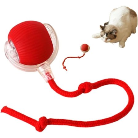 Pyörivä pallo, purupallo koirille ja kissoille, interaktiivinen älypallo koirille, interaktiivinen kissanpallo, 360° älykäs