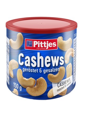 Pittjes Cashews, roasted/salted 0.15kg