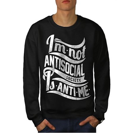 Inte antisocial Cool tröja för män