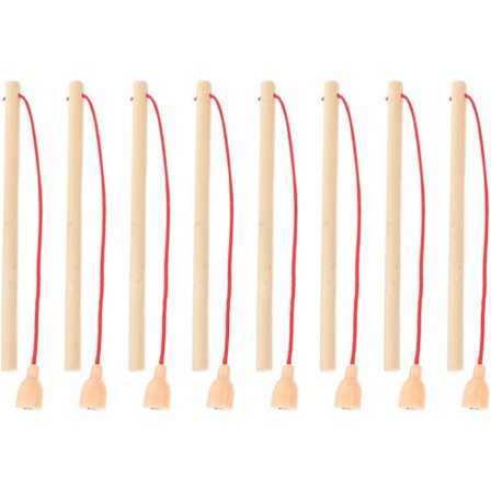 8 stk Træmagnetiske Fiskestokke Fiskestokke Katte Teaser Wand Legetøj til Pige Dreng Børn Magnetiske Fiskespil Pool Aktivitetstilbehør, 14,8X0,7X0,7CM