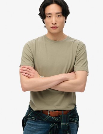 Superdry Classic Essential Tee - Khaki green - XL