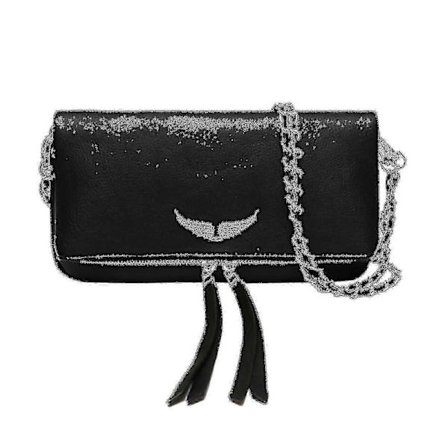 Zadig&Voltaire Quiltad Läder Crossbody Väska med Kedjerem för Kvinnor