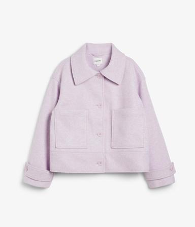 Croppad jacka | Lila | Dam | Kappahl