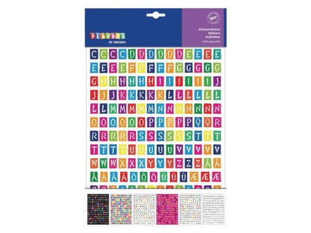 PLAYBOX Stickers bokstäver 1100/fp - Lyreco - Skola och förskola - Hobbymaterial - Bokmärken och stickers