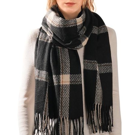 Vinter tørklæder og sjaler til kvinder, blød kvast plaid, store og ekstra store tørklæder