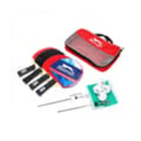 Bærbart Bordtennissæt - 4 Bat med Net & Bolde - Slazenger