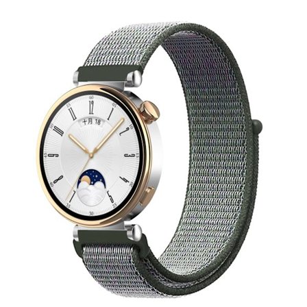 18MM Sport Nylon Loop Band för Xiaomi Mi Smart Watch Armband Dam Armband För Garmin Vivoactive 4S/Venu 2s Correa Armband Mörk Oliv