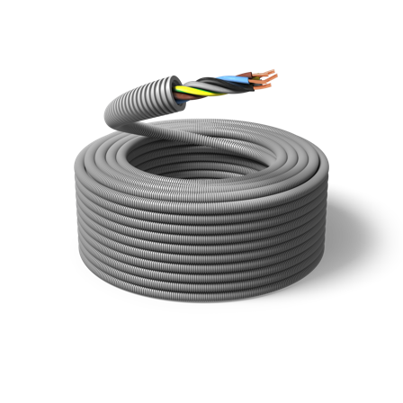 PM FLEX EQ Kabel fördragen, 100 m, tvinnad 5G1.5 mm², ytter-Ø16 mm, Anslutningsdon & kablar
