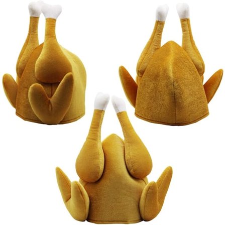 3-pack herrstekt kalkonhatt, Thanksgiving Halloween