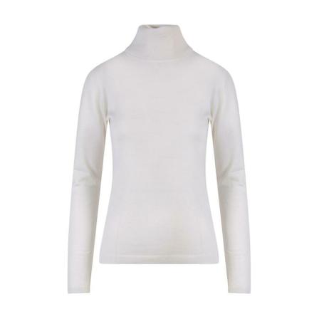 Brunello Cucinelli, Turtlenecks Wit, Dames, Maat:S