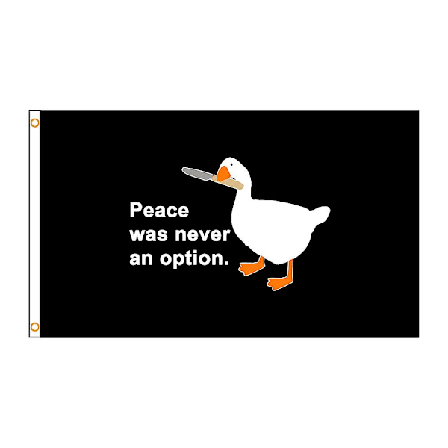 3Jflag 90x150cm Fred var aldrig ett alternativ Flagga Inredning banner gobeläng (FMY)