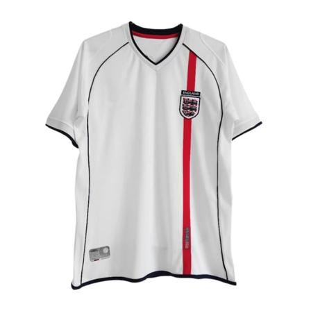 2002 England hjemme retro trøje nr 4 Gerrard nr 7 Beckham fodboldtrøje L