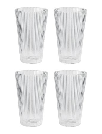 Stelton Pilastro Drinking Glass 0.35 L. 4 Pcs Clear - Nude - 35 CL