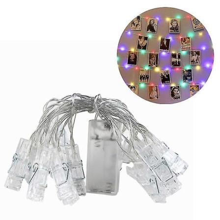 40 LED-klyper med batteridrevet lysstreng for jul og hjemmet