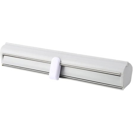 Folie- og matfilmdispenser med kutter, for aluminiumsfolie og plastmatfilm