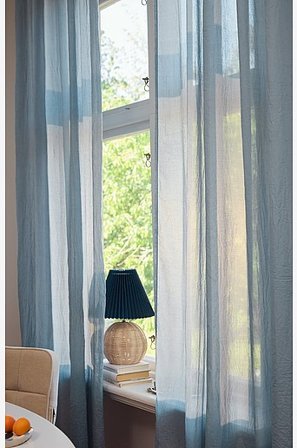 Jotex - Gardin 2-pak Blå - CIA - Køb Børnegardiner hos Jotex