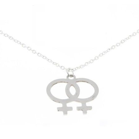 Halsband Regnbågssmycke Pride HBTQ Gay Lesbisk Feminist